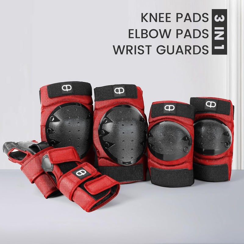 DA - Adult and Child Knee, Elbow, and Wrist Guards, Suitable for Bicycles, ice Skating, Roller Skating, Skateboarding, and Scooters - Image 5